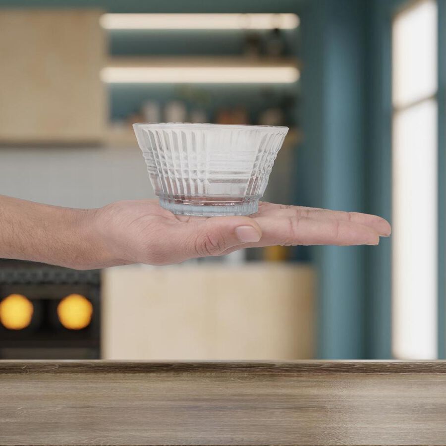 Home Finery 200 ml Glass Bowl, Set of 6 Vishal Mega Mart India