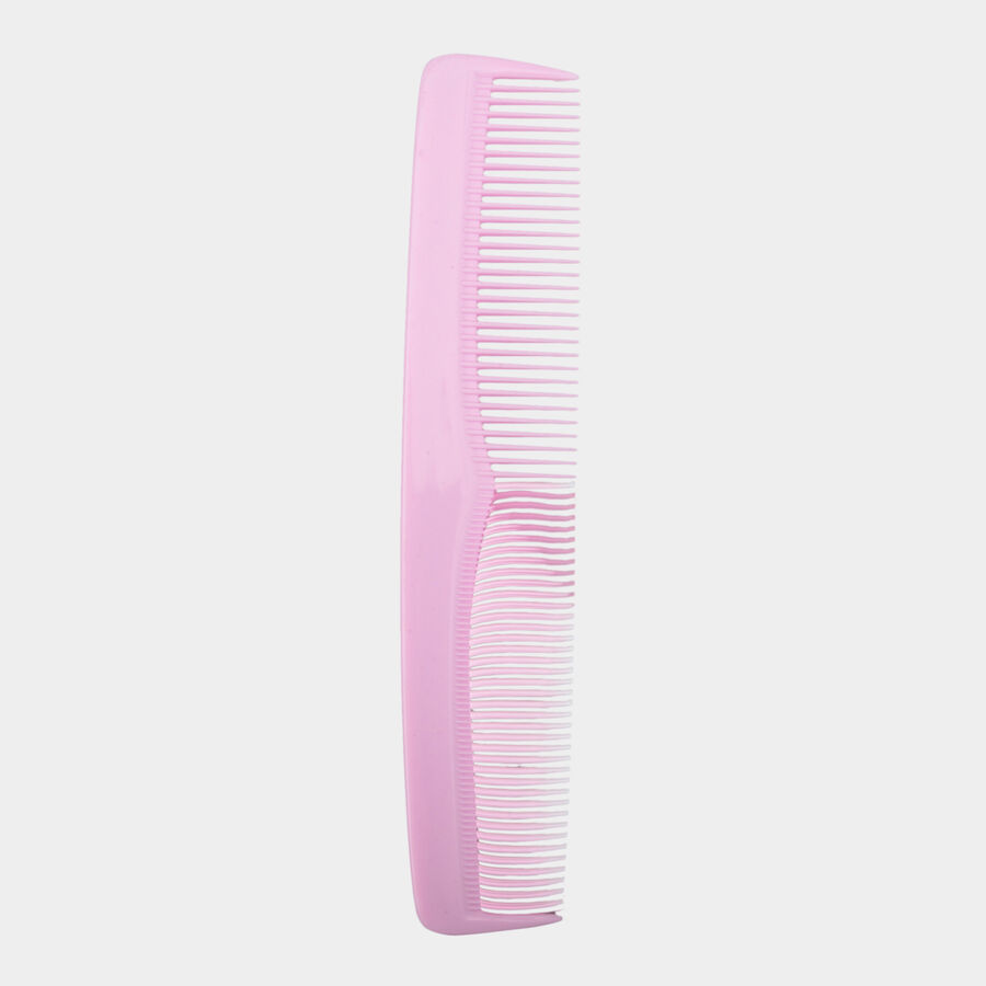 Plastic Hair Comb, Set of 6 - Colour/Design May Vary, , large image number null