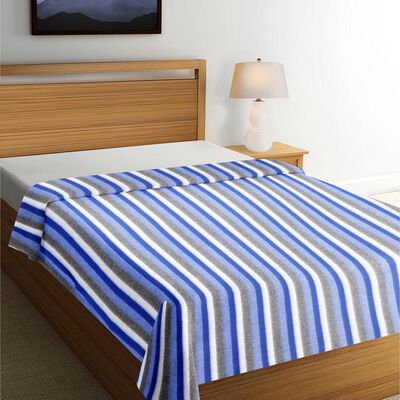 Blue Microfiber Blanket