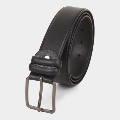 Men's Black Polyurethane Formal Belt