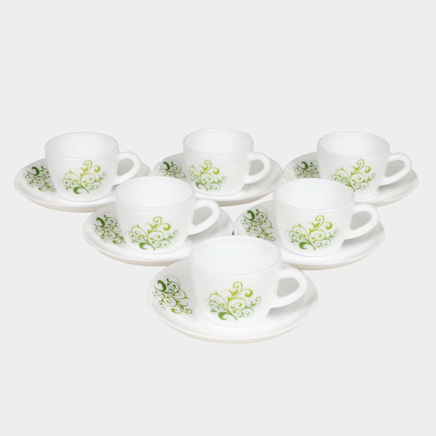 120ml Opalware Cup & Saucer Set, , large image number null