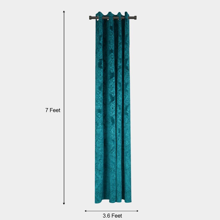 7ft. Dark Grey Velvet Door Curtain, , large image number null