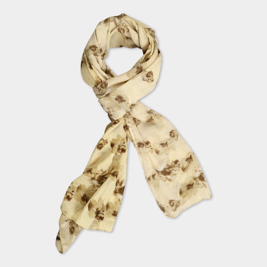 Women's Dark Green Viscose Scarf, , large image number null