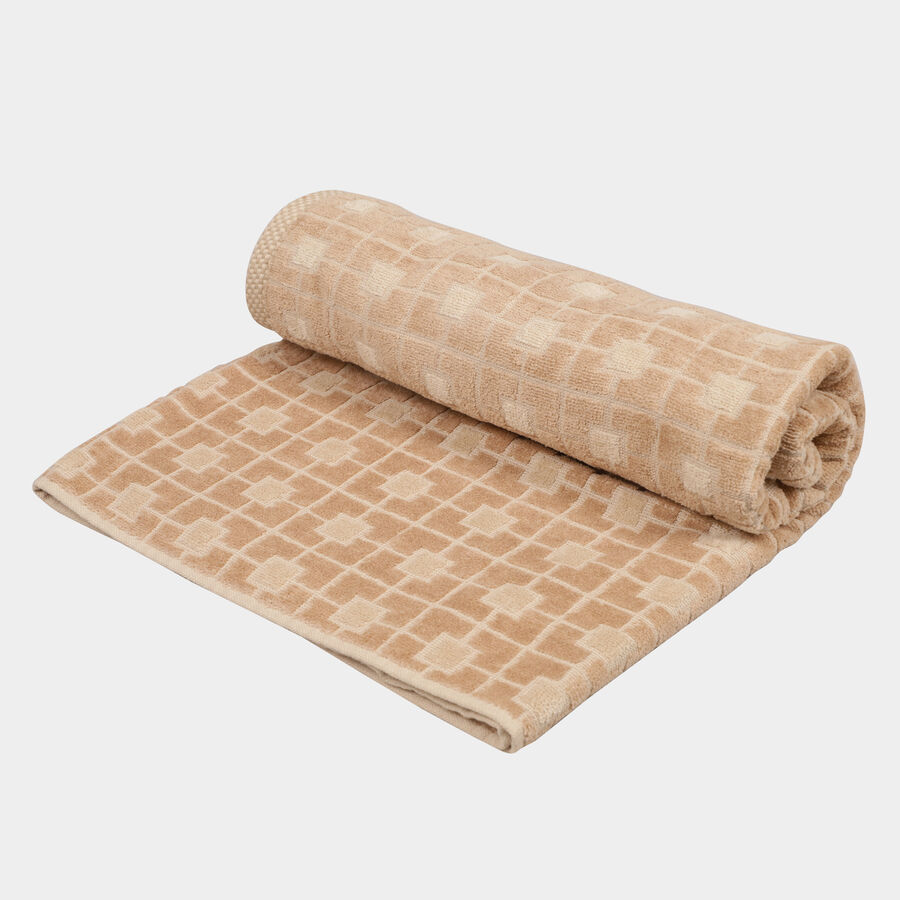 Beige Cotton Bath Towel, , large image number null