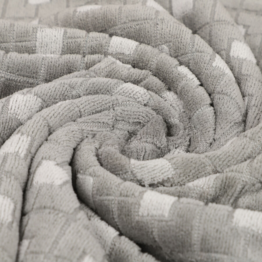 Grey Cotton Bath Towel, , large image number null