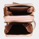 Women's Pink Polyurethane Sling Bag, , small image number null