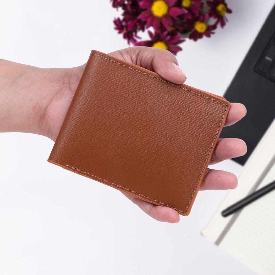 Men's Tan Leather Wallet, , large image number null