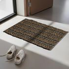 Black Polyester Cotton Door Mat, , small image number null
