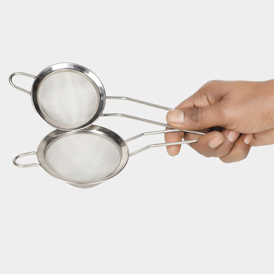Steel Strainer, Set of 2, , large image number null