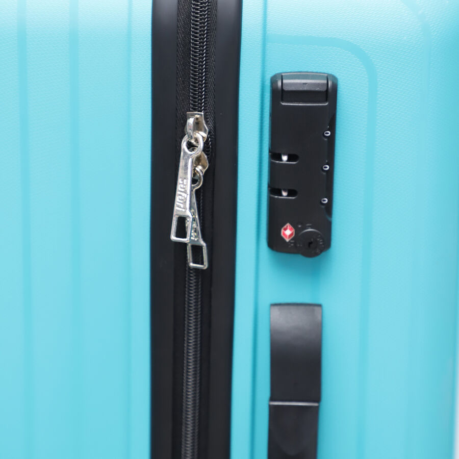 8-Wheel Cyan PVC Matee Hard Case Trolley, Medium, , large image number null