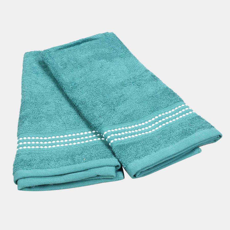 380 GSM Teal Blue Cotton Hand Towel, , large image number null