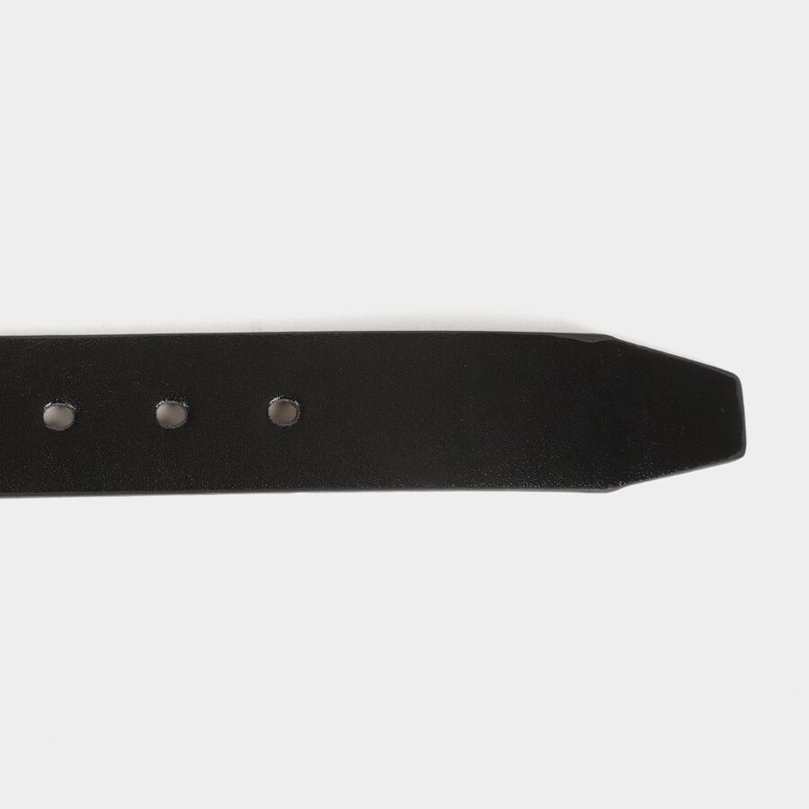 Men's Black Polyurethane Casual Belt, , large image number null