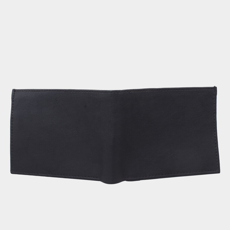 Men's Black Polyurethane Wallet, , large image number null
