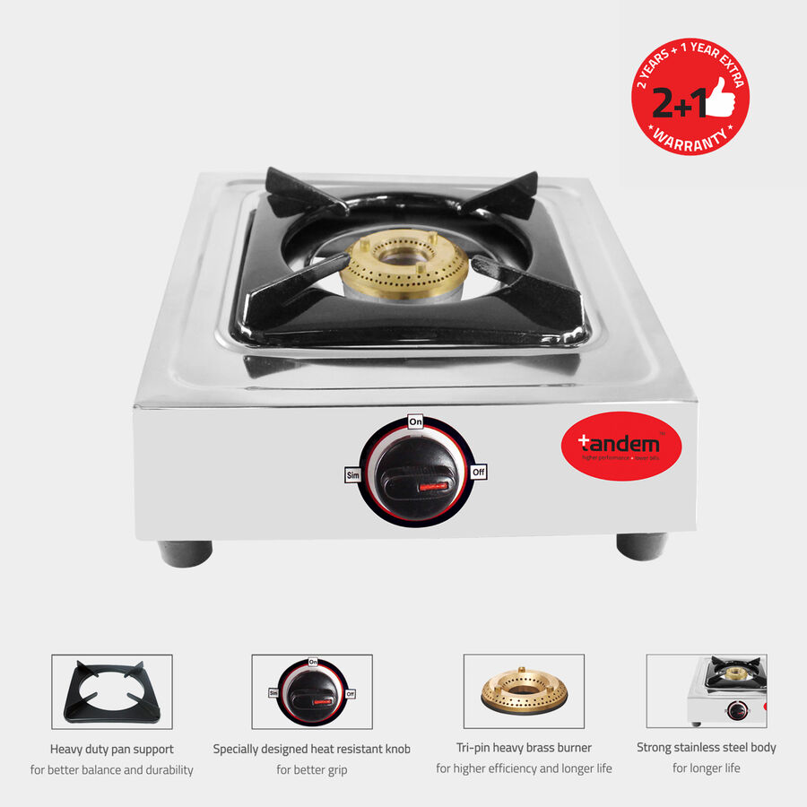 Gas Stove Stainless Steel Single Burner, , large image number null