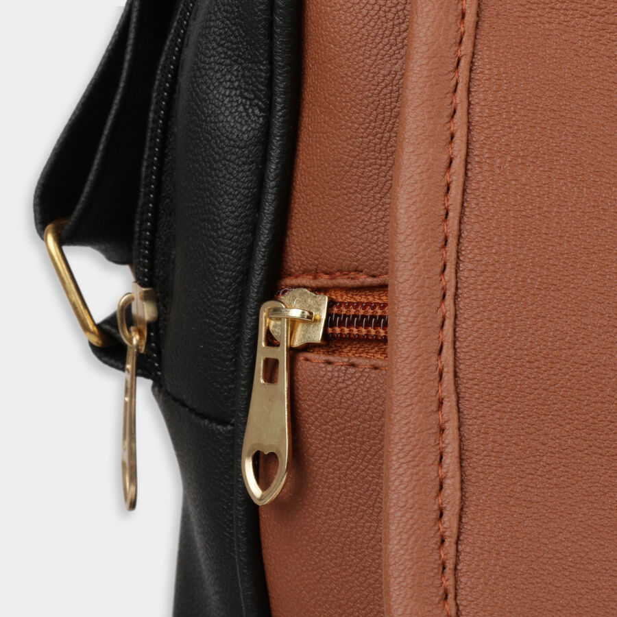 Women Solid Tan Handbag, , large image number null