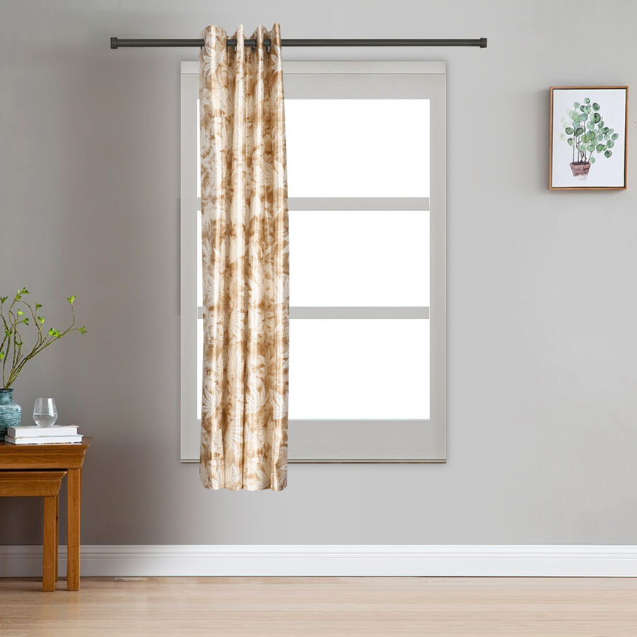 5 ft. Beige Polyester Curtain, , large image number null
