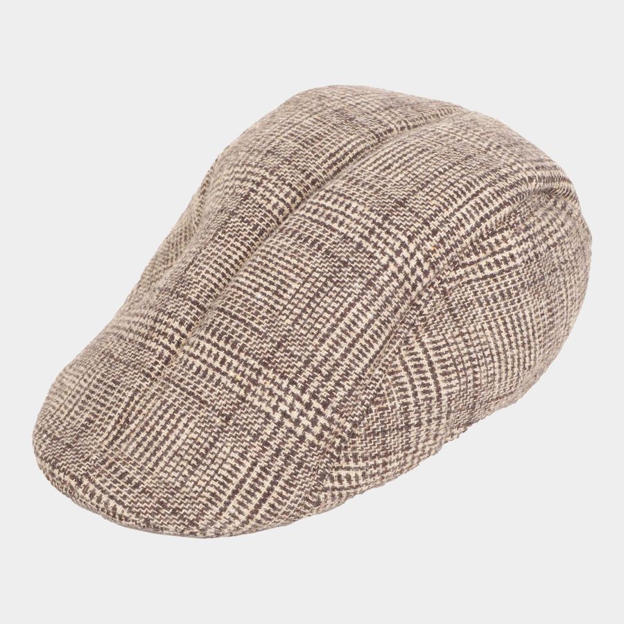 Acrylic/Wool Men Men Cap, Brown, , large image number null
