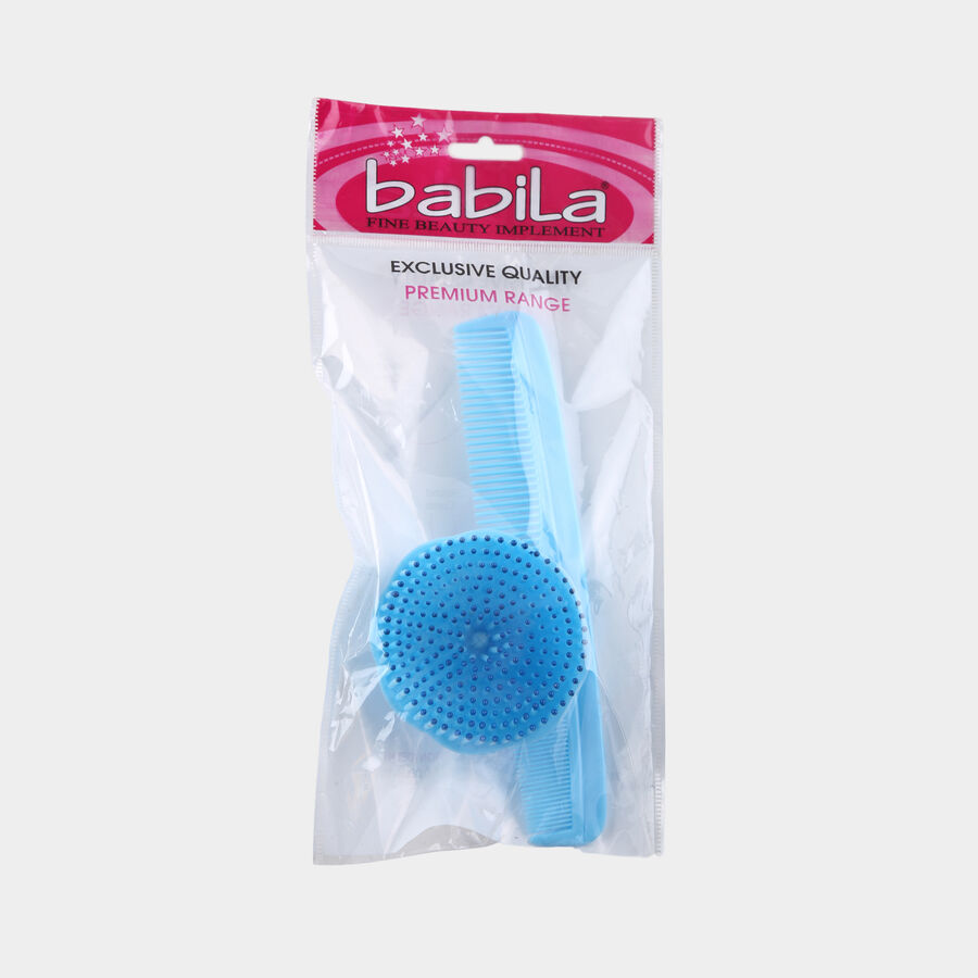 Unisex Plastic Hair Brush- Color or Design May Vary, , large image number null