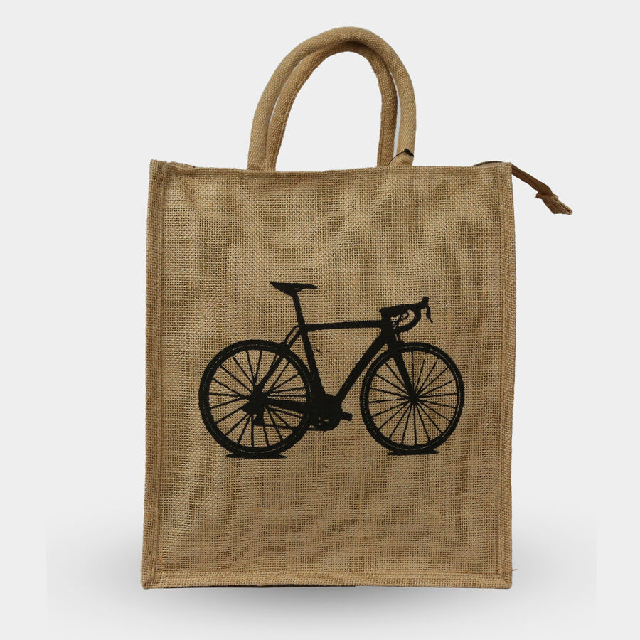 Women Printed Black Shopping Bag, , large image number null