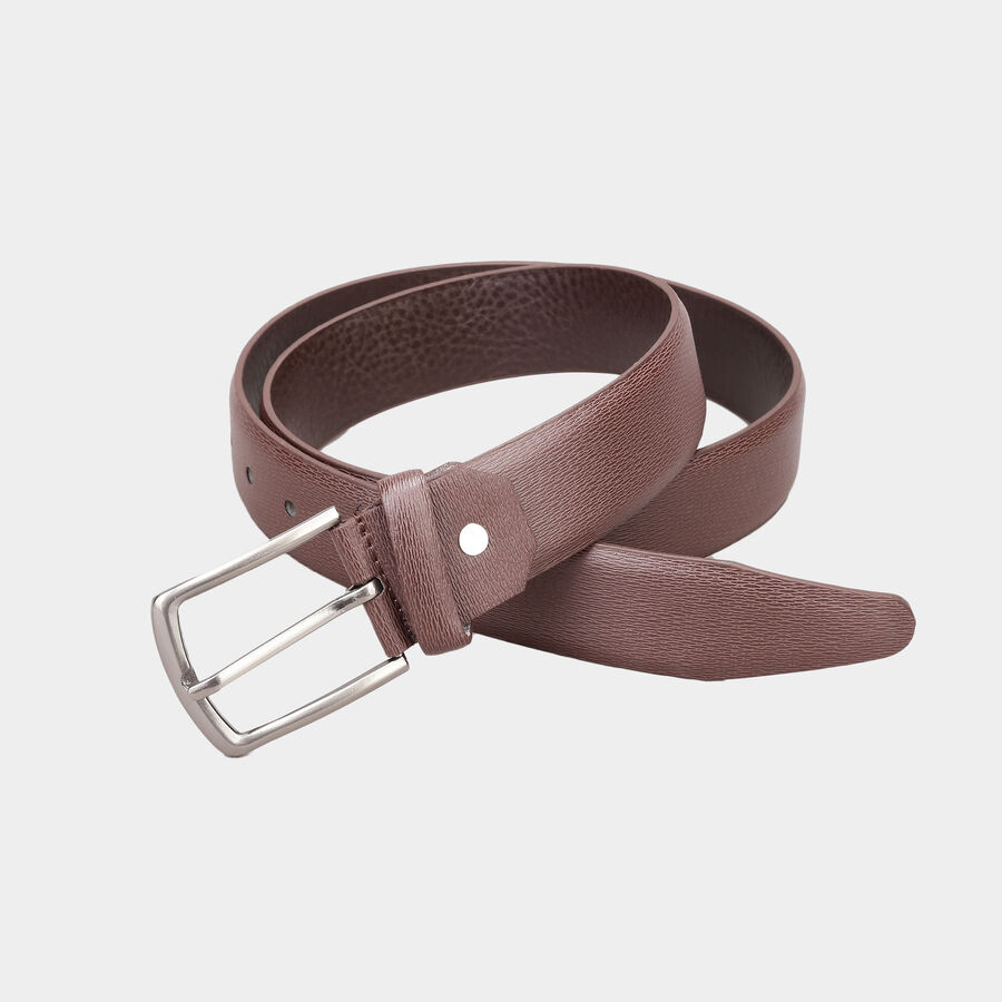 Men's Polyurethane Casual Belt, Size 36, Textured, , large image number null