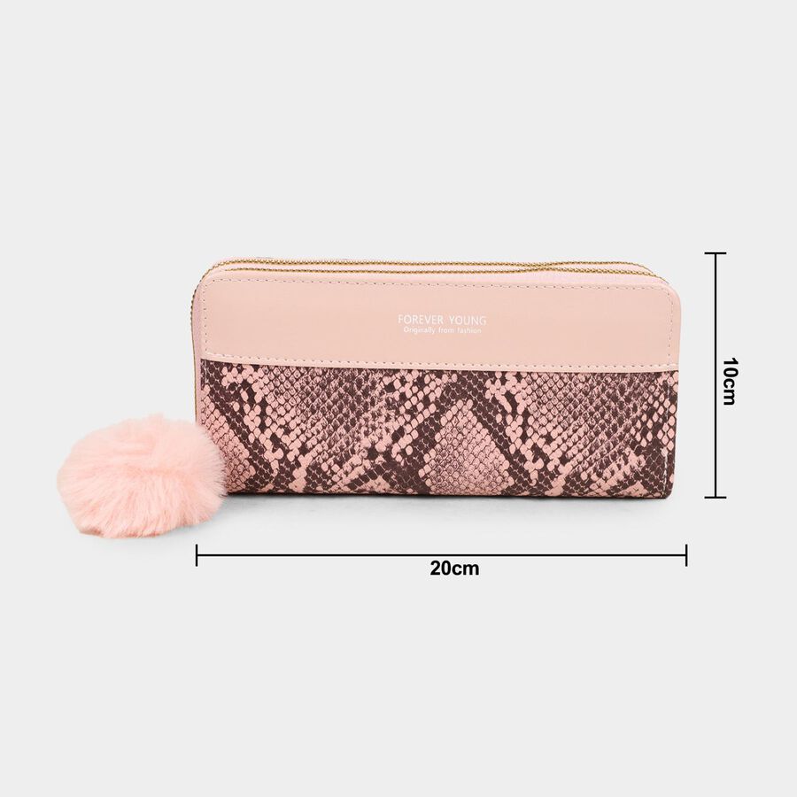 Women's Colour Block Polyurethane Long Wallet, , large image number null