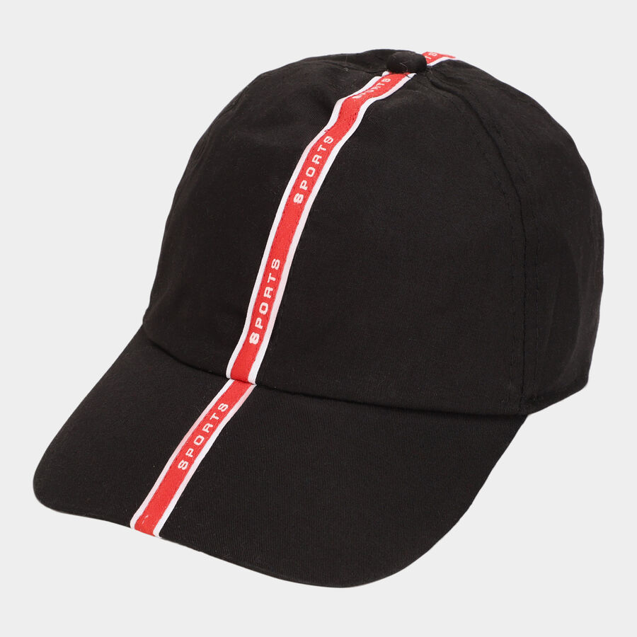 Kids' Black Canvas Cap, , large image number null