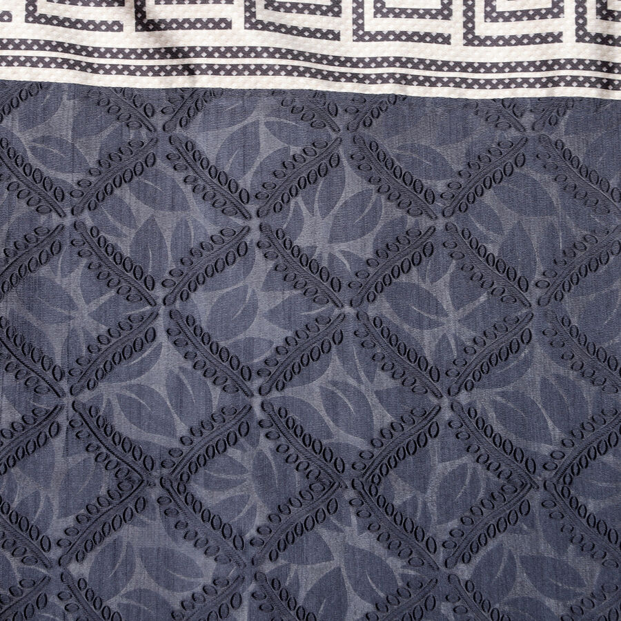 7 ft. Dark Grey Polyester Curtain, , large image number null