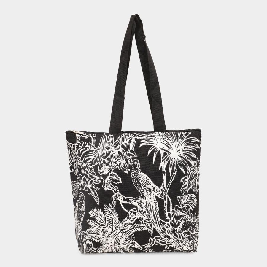 Women's Colour Block Fabric Tote Bag, , large image number null