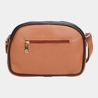 Women's Tan Polyurethane Handbag, , small image number null