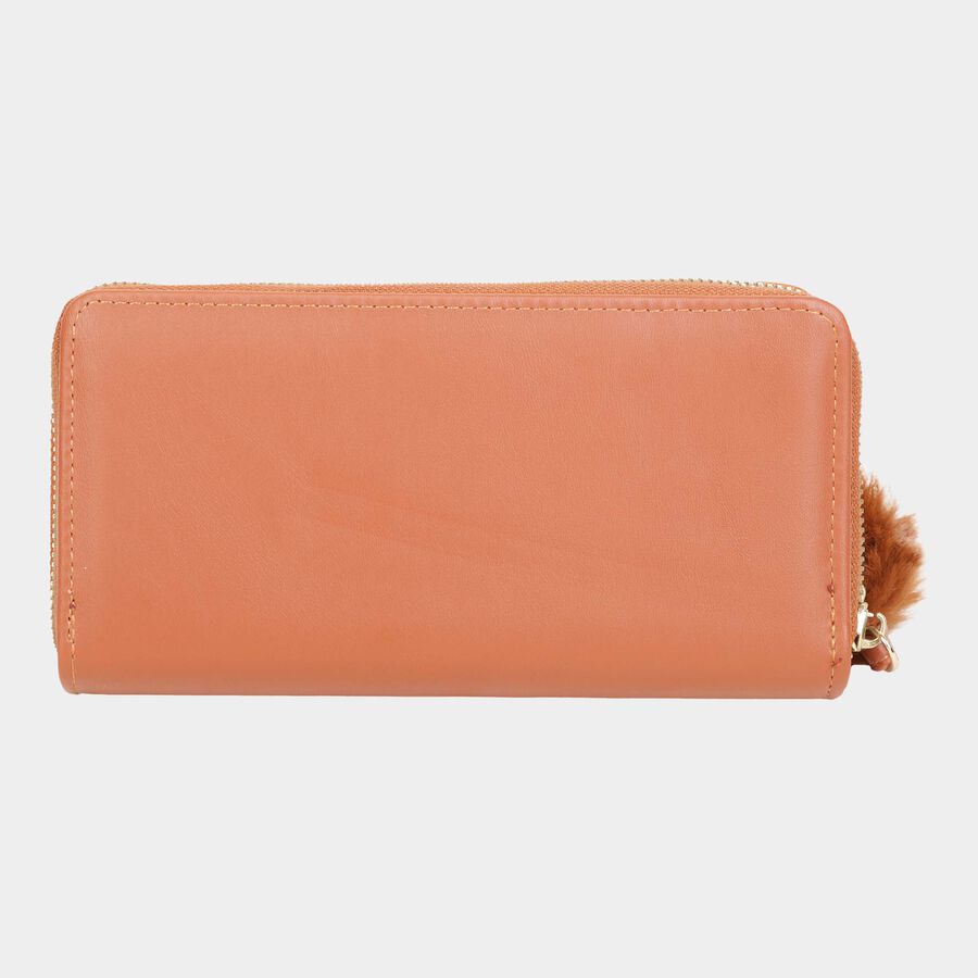 Women's Polyurethane Zipper Clutch Bag, , large image number null