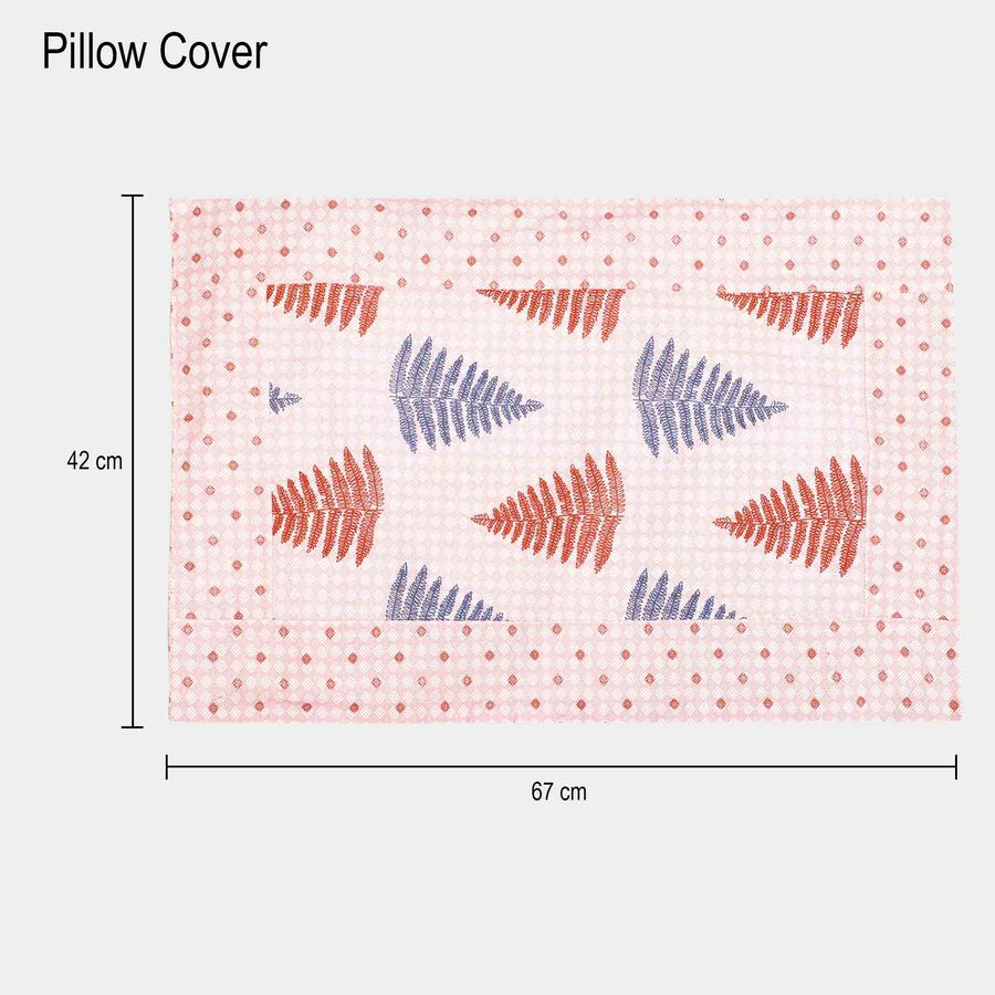 Pink Cotton Blend Pillow Cover, , large image number null