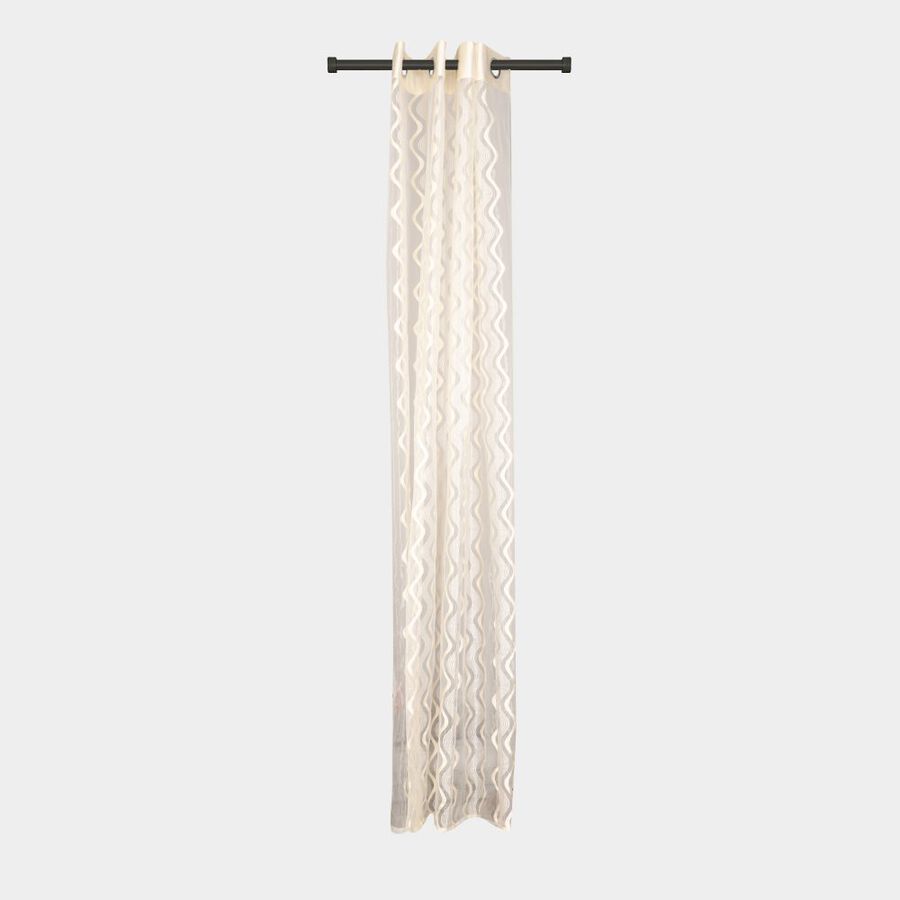 7ft. Cream Polyester Curtain, , large