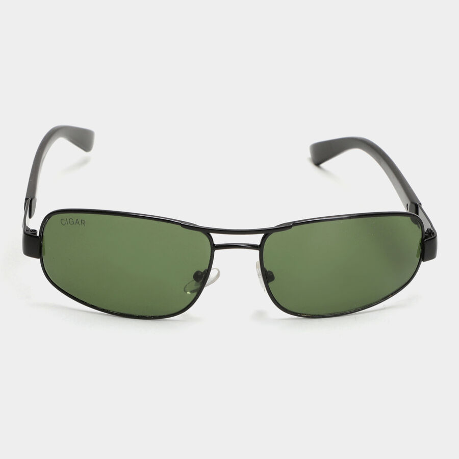 Men's Black Plastic Sunglasses, , large image number null