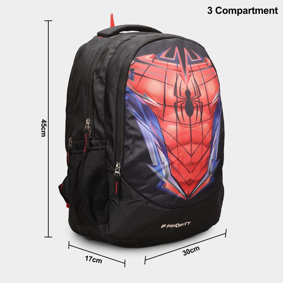 Spiderman Kid's Black Fabric Bag, , large image number null