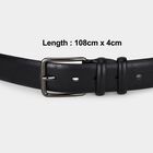 Men's Black PU Belt, , small