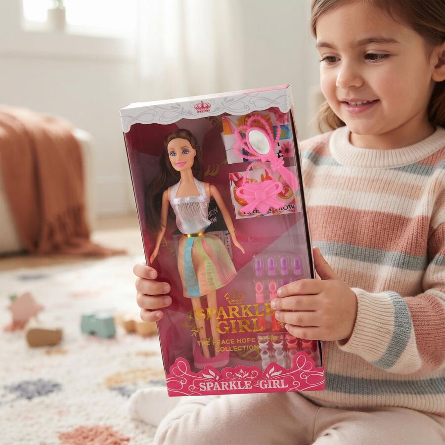 Kid's Plastic Dolls With Accessories, , large