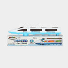 Kid's Electric Speed Train Toy with 3D Lights and Sound, , small