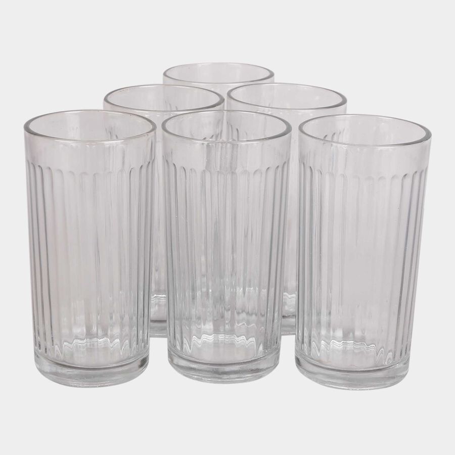 Round Glass Set Of 6 Tumbler, , large image number null
