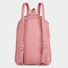 Women's Pink Polyurethane Backpack, , small image number null