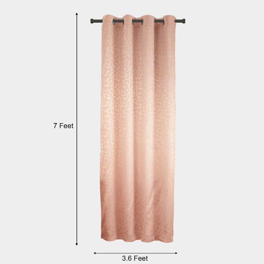 7ft. Bedroom Soft Dusty Pink Blackout Eyelet Curtains, , large image number null
