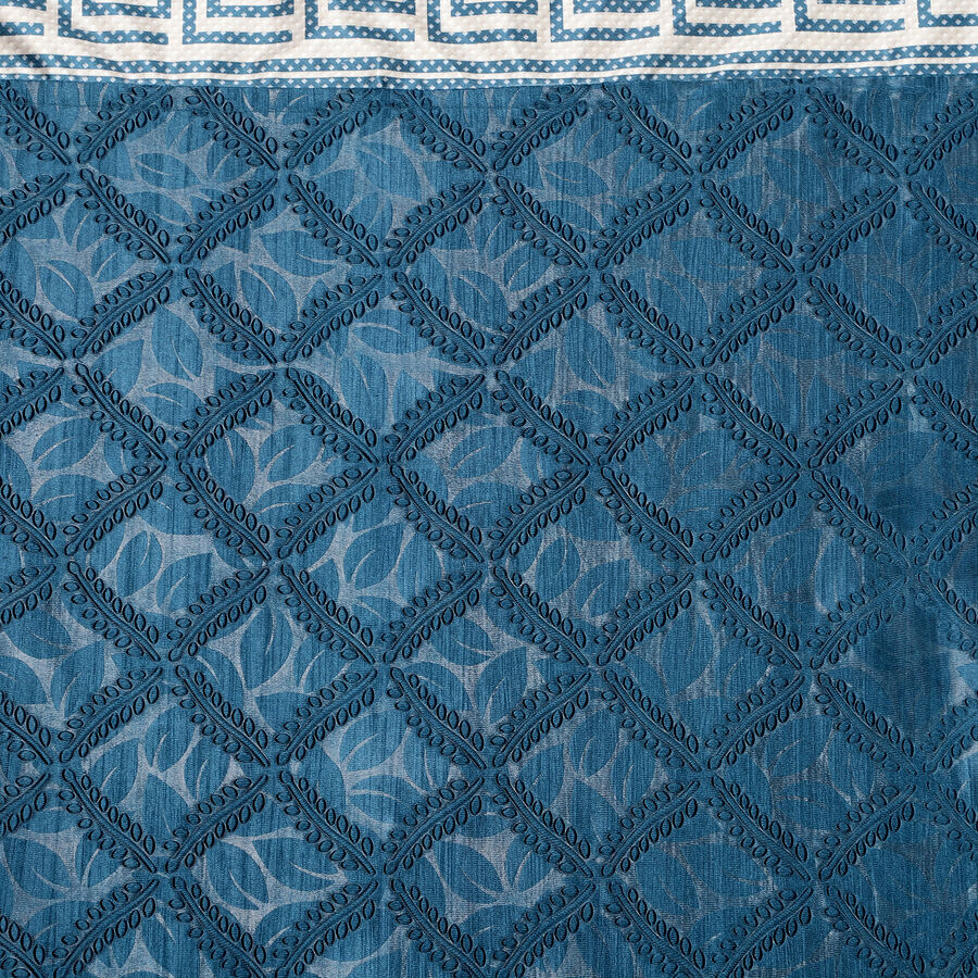 9 ft. Blue Polyester Curtain, , large image number null