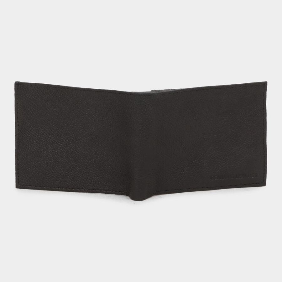 Men's BlackLeather Wallet, , large