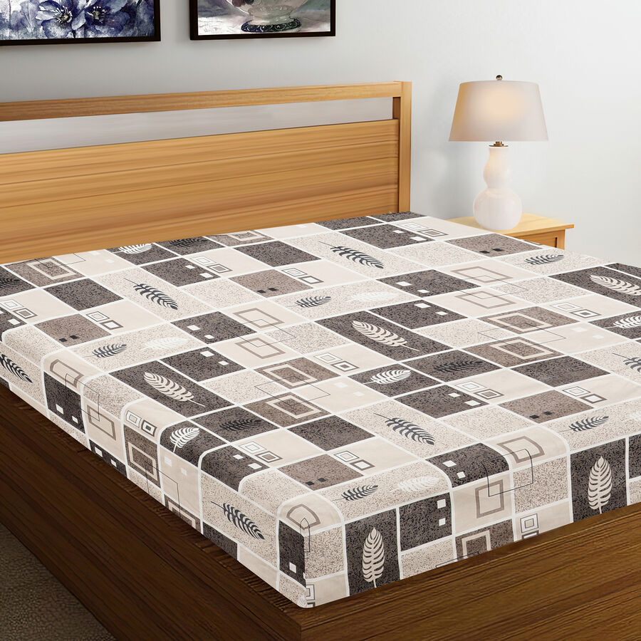 120 GSM Grey Microfiber Double Bedsheet, , large image number null