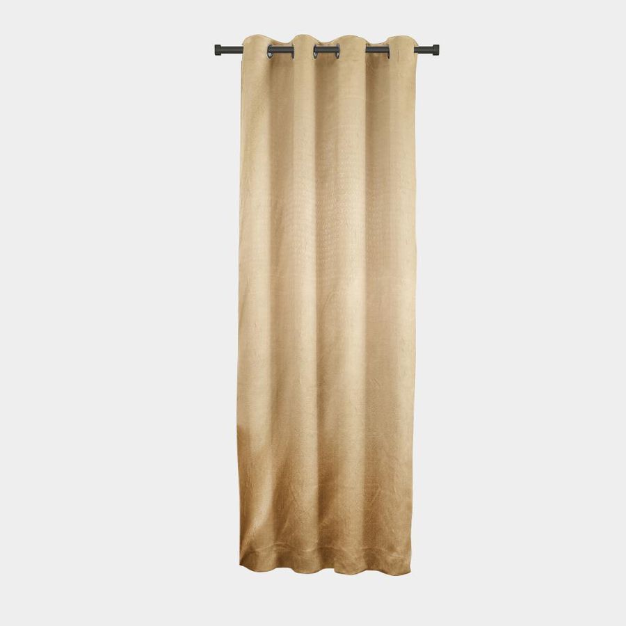 7ft. Bedroom Beige Blackout Eyelet Curtains, , large image number null