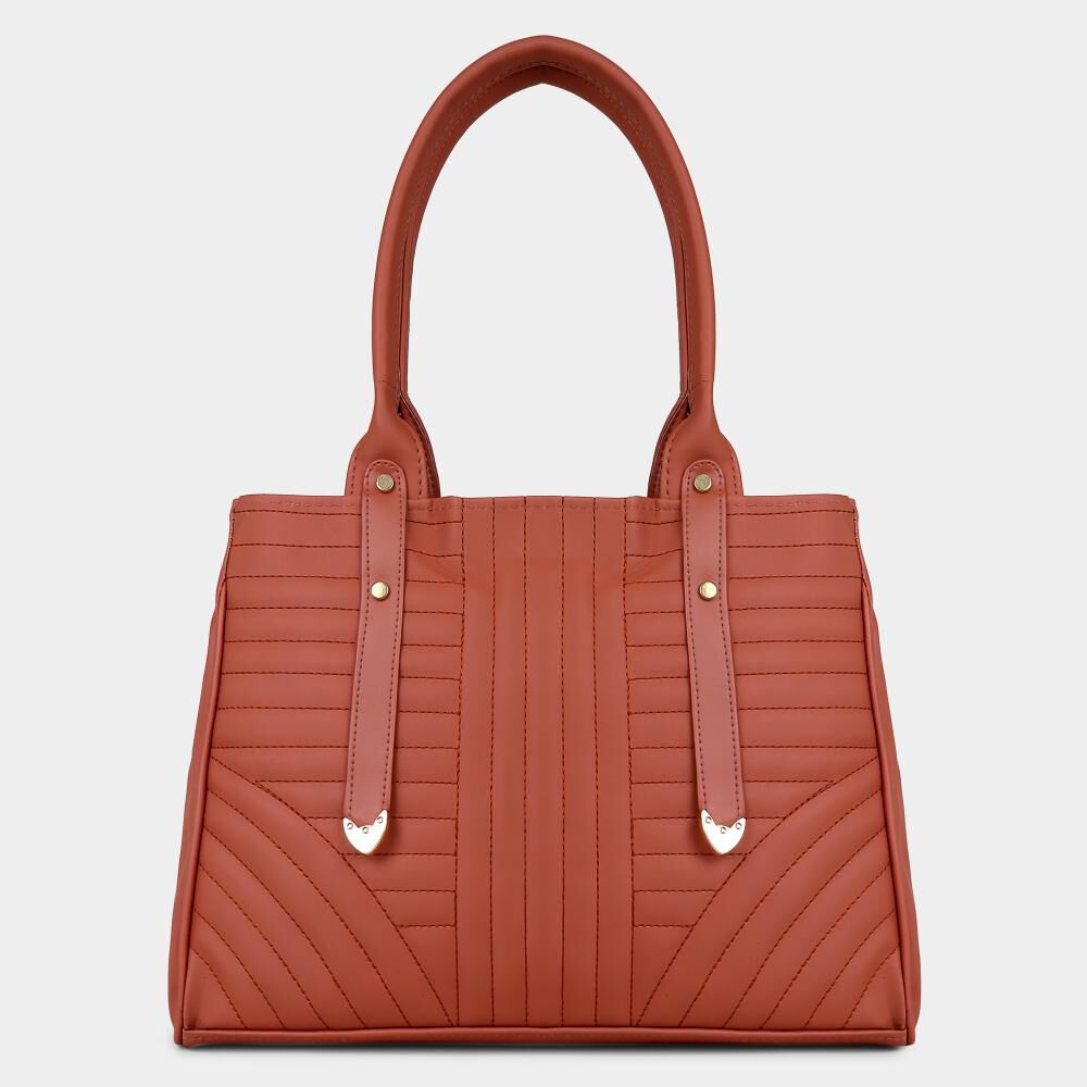 Lucky Charm                         Women's Dark Tan Polyurethane Hand Bag