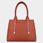 Women's Dark Tan Polyurethane Hand Bag, , small image number null