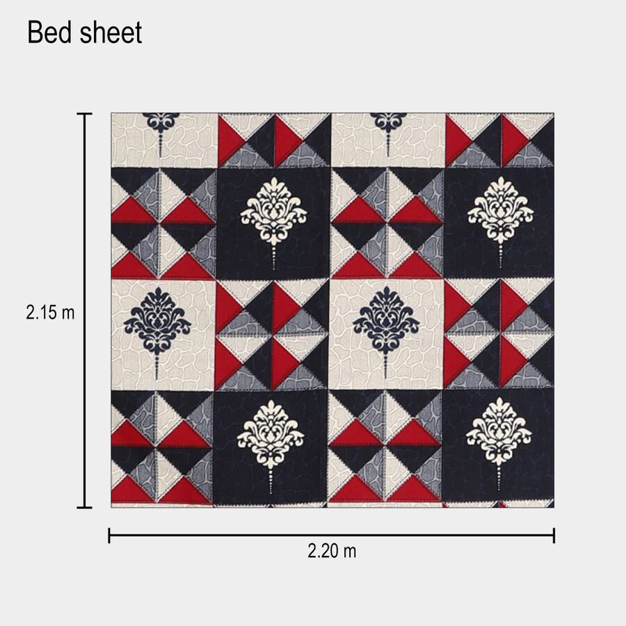 90 GSM Microfiber Double Bedsheet, , large image number null