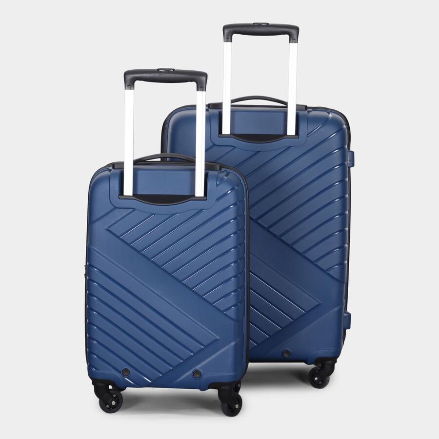 4-Wheel Blue Polypropylene Hard Case Trolley, Small + Medium, , large image number null
