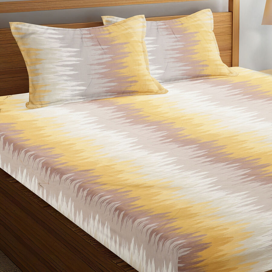 120 GSM Brown Microfiber Double Bedsheet, , large image number null