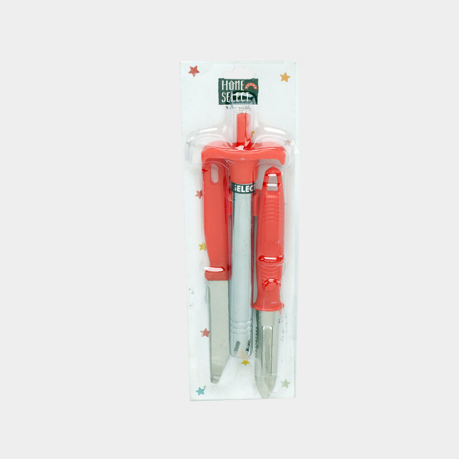 Gas Lighter, Knife And Peeler - Set of 3, , large image number null